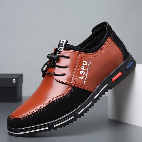 Men's Sneakers Comfort Loafers Casual Daily Walking Shoes Patent Leather PU Breathable Wear Proof Black Brown Blue Color Block Fall Spring
Men's Sneakers Comfort Loafers Casual Daily Walking Shoes Patent Leather PU Breathable Wear Proof Black Brown Blue Color Block Fall Spring