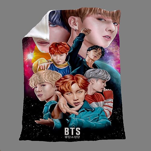 Korean Idol Fleece Blanket Fuzzy Soft Plush Blanket for All Season Spring Summer Autumn Throws Soft Fluffy Warm Cozy Plush
Korean Idol Fleece Blanket Fuzzy Soft Plush Blanket for All Season Spring Summer Autumn Throws Soft Fluffy Warm Cozy Plush