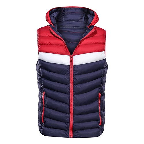 Men's Hoodie Jacket Quilted Puffer Vest Hiking Fleece Vest Outerwear Winter Jacket Trench Coat Outdoor Thermal Warm Windproof Quick Dry Lightweight Autumn / Fall Winter Red / Blue Black red Blue red
Men's Hoodie Jacket Quilted Puffer Vest Hiking Fleece Vest Outerwear Winter Jacket Trench Coat Outdoor Thermal Warm Windproof Quick Dry Lightweight Autumn / Fall Winter Red / Blue Black red Blue red