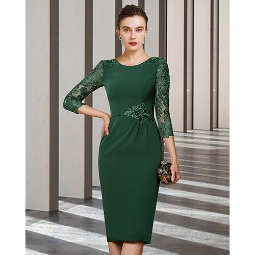 A tubino Abito da cerimonia per signora Elegante Con decorazione gioiello Corto / mini Chiffon Di pizzo Manica lunga con Fascia / fiocco in vita Con applique 2023
A tubino Abito da cerimonia per signora Elegante Con decorazione gioiello Corto / mini Chiffon Di pizzo Manica lunga con Fascia / fiocco in vita Con applique 2023