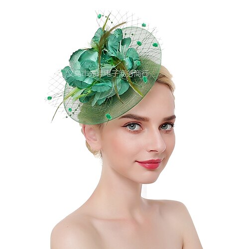 Women's Hat Bucket Hat Party Hat Green Black Blue Wedding Party Special Occasion Mesh Flower Feathers Portable Breathability Wedding
Women's Hat Bucket Hat Party Hat Green Black Blue Wedding Party Special Occasion Mesh Flower Feathers Portable Breathability Wedding