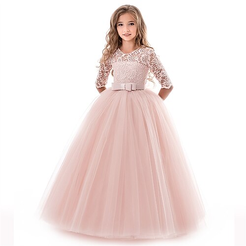 Kids Little Girls' Dress Floral Lace Flower Princess Solid Colored Party Wedding Evening Solid Colored Pegeant Bow White Purple Red Maxi Dresses
Kids Little Girls' Dress Floral Lace Flower Princess Solid Colored Party Wedding Evening Solid Colored Pegeant Bow White Purple Red Maxi Dresses