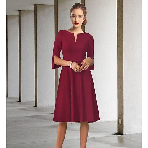 Linea-A Abito da cerimonia per signora Elegante Con decorazione gioiello Al ginocchio Chiffon Mezza manica con A pieghe 2023
Linea-A Abito da cerimonia per signora Elegante Con decorazione gioiello Al ginocchio Chiffon Mezza manica con A pieghe 2023