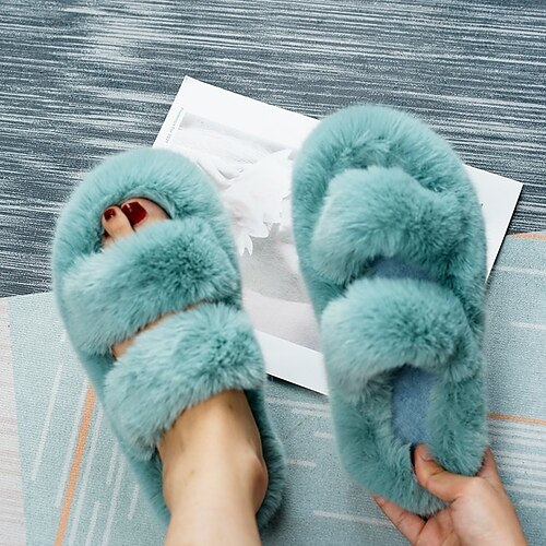 Femme Chaussons Pantoufles floues Pantoufles d'intérieur Chaussons chauds Talon Plat Bout rond Fausse Fourrure Mocassins Couleur Pleine Noir Jaune Vert
Femme Chaussons Pantoufles floues Pantoufles d'intérieur Chaussons chauds Talon Plat Bout rond Fausse Fourrure Mocassins Couleur Pleine Noir Jaune Vert