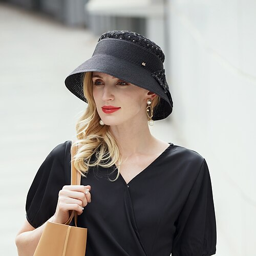 Hats Polyester Bucket Hat Straw Hat Casual Holiday Cute With Bowknot Headpiece Headwear
Hats Polyester Bucket Hat Straw Hat Casual Holiday Cute With Bowknot Headpiece Headwear