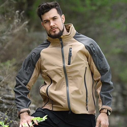 Men's Softshell Jacket Hunting Jacket Military Tactical Jacket Outdoor Thermal Warm Waterproof Windproof Quick Dry Fall Winter Camo Jacket Top Polyester Camping / Hiking Hunting Training Camouflage
Men's Softshell Jacket Hunting Jacket Military Tactical Jacket Outdoor Thermal Warm Waterproof Windproof Quick Dry Fall Winter Camo Jacket Top Polyester Camping / Hiking Hunting Training Camouflage