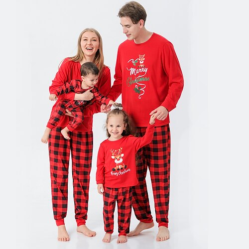 Christmas Pajamas Ugly Family Set Plaid Deer Christmas Pattern Christmas Gifts Dark Pink Long Sleeve Mom Dad and Me Mom Dad and Me Daily Matching Outfits Fall Winter
Christmas Pajamas Ugly Family Set Plaid Deer Christmas Pattern Christmas Gifts Dark Pink Long Sleeve Mom Dad and Me Mom Dad and Me Daily Matching Outfits Fall Winter