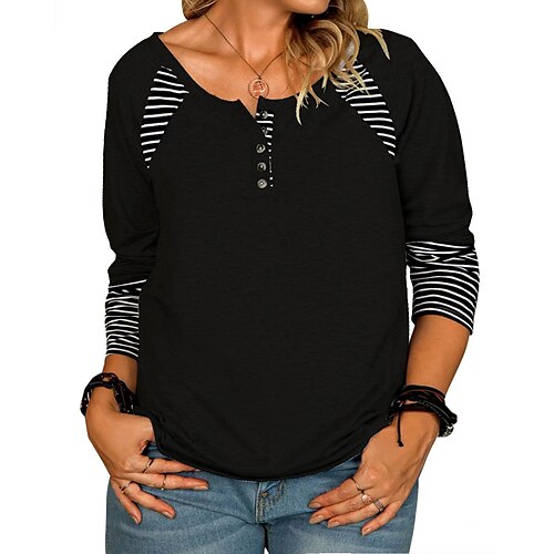 Mulheres Blusa Azul Claro Preto Rosa Bloco de cor Manga Longa Diário Casual Gola Redonda S
Mulheres Blusa Azul Claro Preto Rosa Bloco de cor Manga Longa Diário Casual Gola Redonda S