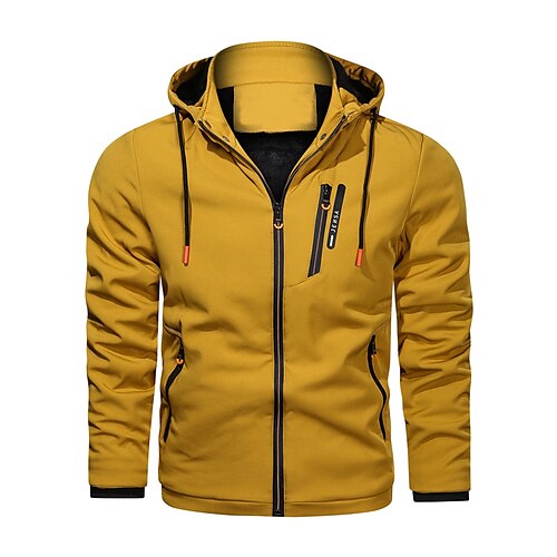 Men's Jacket Daily Winter Regular Coat Stand Collar Regular Fit Rain Waterproof Sporty Jacket Long Sleeve Solid Color Quilted Yellow Green Black
Men's Jacket Daily Winter Regular Coat Stand Collar Regular Fit Rain Waterproof Sporty Jacket Long Sleeve Solid Color Quilted Yellow Green Black