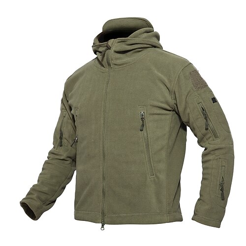 Men's Hoodie Jacket Hunting Fleece Jacket Hooded Outdoor Thermal Warm Windproof Breathable Multifunctional Fall Winter Solid Colored Jacket Fleece Hunting Camping Military / Tactical Black Grey Khaki
Men's Hoodie Jacket Hunting Fleece Jacket Hooded Outdoor Thermal Warm Windproof Breathable Multifunctional Fall Winter Solid Colored Jacket Fleece Hunting Camping Military / Tactical Black Grey Khaki