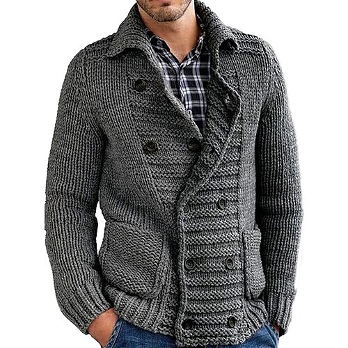 Men's Sweater Cardigan Knit Knitted Solid Color Shirt Collar Stylish Vintage Style Daily Clothing Apparel Winter Fall Black Army Green M L XL
Men's Sweater Cardigan Knit Knitted Solid Color Shirt Collar Stylish Vintage Style Daily Clothing Apparel Winter Fall Black Army Green M L XL