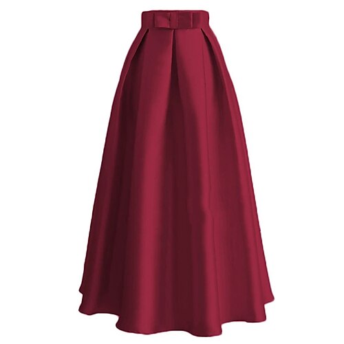 Women's Swing Maxi Silk Like Satin Blue Pink Black Skirts Summer Retro Vintage Bow Without Lining Streetwear 1950s Elegant Party / Evening Carnival M L XL / Loose Fit
Women's Swing Maxi Silk Like Satin Blue Pink Black Skirts Summer Retro Vintage Bow Without Lining Streetwear 1950s Elegant Party / Evening Carnival M L XL / Loose Fit