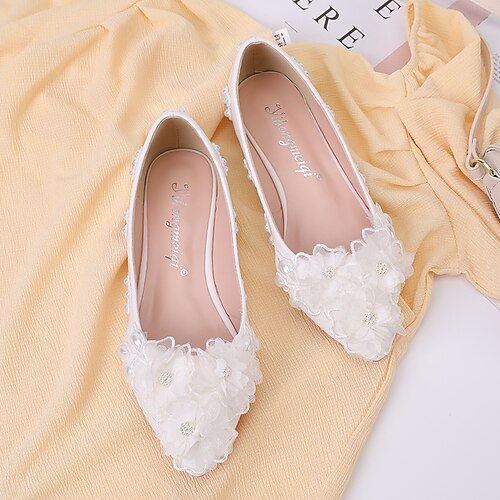 Per donna scarpe da sposa Matrimonio Appartamenti di nozze Scarpe da sposa Fiori di raso Di pizzo Floreale Piatto Appuntite PU Mocassino Tinta unita Bianco
Per donna scarpe da sposa Matrimonio Appartamenti di nozze Scarpe da sposa Fiori di raso Di pizzo Floreale Piatto Appuntite PU Mocassino Tinta unita Bianco