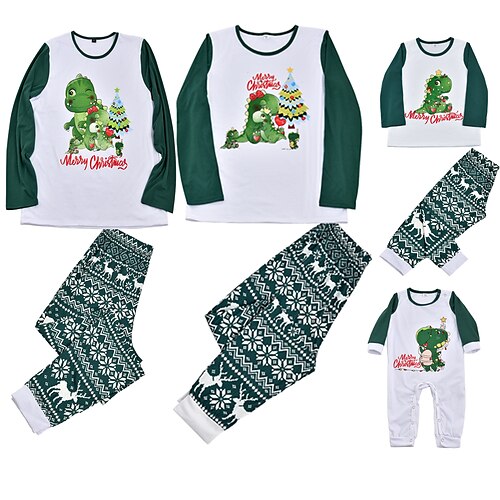Natal Pijamas Olhar de família Dinossauro Árvore de Natal Presentes de Natal Imprimir Branco Manga Longa Diário Roupas Combinando / Outono / Inverno / Longo
Natal Pijamas Olhar de família Dinossauro Árvore de Natal Presentes de Natal Imprimir Branco Manga Longa Diário Roupas Combinando / Outono / Inverno / Longo