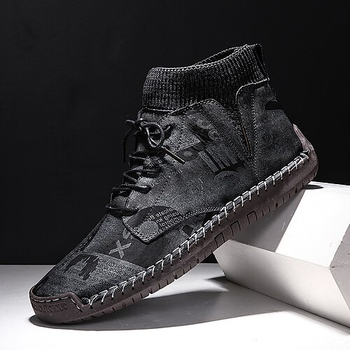 Men's Boots Casual British Daily Microfiber Booties / Ankle Boots Black Fall Spring
Men's Boots Casual British Daily Microfiber Booties / Ankle Boots Black Fall Spring