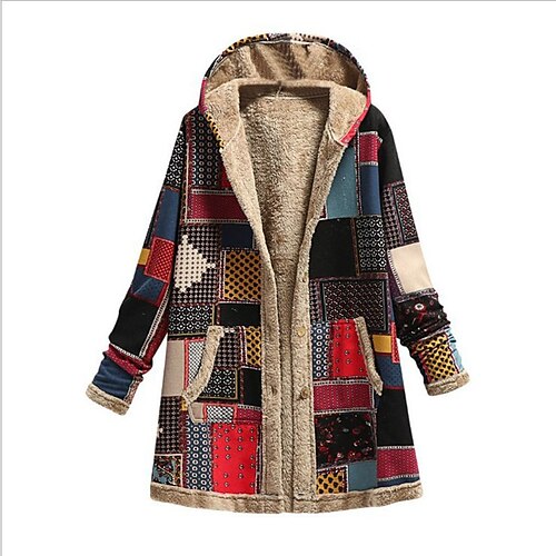 Women's Winter Jacket Sherpa jacket Fleece Jacket Teddy Coat Daily Valentine's Day Going out Winter Fall Regular Coat Regular Fit Thermal Warm Warm Casual Retro Jacket Long Sleeve Floral Geometric
Women's Winter Jacket Sherpa jacket Fleece Jacket Teddy Coat Daily Valentine's Day Going out Winter Fall Regular Coat Regular Fit Thermal Warm Warm Casual Retro Jacket Long Sleeve Floral Geometric