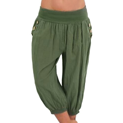 Dame Bukser capri shorts Poset Sort Hvid Gul Høj Talje Afslappet Lounge Yoga & Danse Sko Lomme Calf-længde Åndbart Ensfarvet S M L XL XXL
Dame Bukser capri shorts Poset Sort Hvid Gul Høj Talje Afslappet Lounge Yoga & Danse Sko Lomme Calf-længde Åndbart Ensfarvet S M L XL XXL