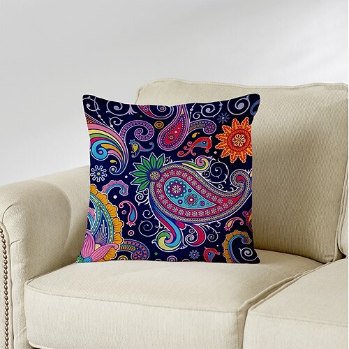 Paisley Bandanna Double Side Cushion Cover 1PC Soft Decorative Square Throw Pillow Cover Cushion Case Pillowcase for Bedroom Livingroom Superior Quality Machine Washable Outdoor Indoor Cushion for Sofa Couch Bed Chair
Paisley Bandanna Double Side Cushion Cover 1PC Soft Decorative Square Throw Pillow Cover Cushion Case Pillowcase for Bedroom Livingroom Superior Quality Machine Washable Outdoor Indoor Cushion for Sofa Couch Bed Chair