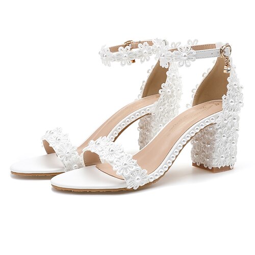 Per donna scarpe da sposa Matrimonio Sandali da sposa Scarpe da sposa Perle Di pizzo Quadrato Tacco cinturino alla caviglia Occhio di pernice Similpelle Listino alla caviglia Tinta unita Bianco
Per donna scarpe da sposa Matrimonio Sandali da sposa Scarpe da sposa Perle Di pizzo Quadrato Tacco cinturino alla caviglia Occhio di pernice Similpelle Listino alla caviglia Tinta unita Bianco