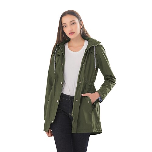 Women's Rain Jacket Outdoor Winter Autumn Waterproof Windproof Breathable Sweat-Wicking Jacket Camping / Hiking Hunting Outdoor Navy Water Blue Yellow Sky Blue Black
Women's Rain Jacket Outdoor Winter Autumn Waterproof Windproof Breathable Sweat-Wicking Jacket Camping / Hiking Hunting Outdoor Navy Water Blue Yellow Sky Blue Black