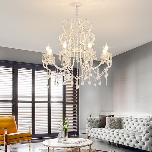 LED Pendant Light 44/53/63/80 cm Candle Style Chandelier Metal Vintage Style Industrial Painted Finishes Vintage Country 220-240V
LED Pendant Light 44/53/63/80 cm Candle Style Chandelier Metal Vintage Style Industrial Painted Finishes Vintage Country 220-240V