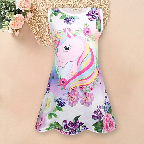 Kids Girls' Dress Unicorn Dress Performance Sweet Dress 3-10 Years Fall As shown in color
Kids Girls' Dress Unicorn Dress Performance Sweet Dress 3-10 Years Fall As shown in color