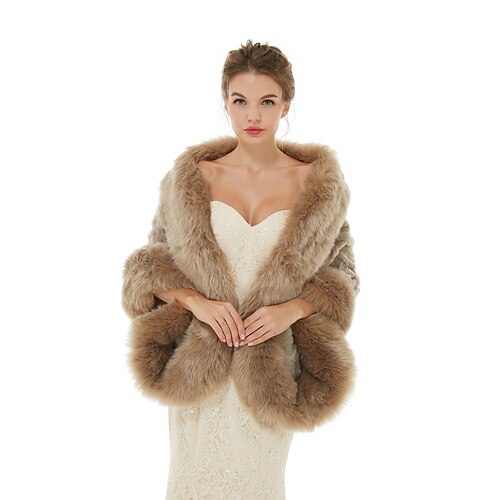 Shawl Wrap Faux Fur Wraps Shawls Women's Wrap Shawls Elegant Luxurious Sleeveless Faux Fur Wedding Wraps With Pure Color For Wedding Winter
Shawl Wrap Faux Fur Wraps Shawls Women's Wrap Shawls Elegant Luxurious Sleeveless Faux Fur Wedding Wraps With Pure Color For Wedding Winter