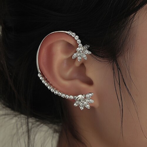 Women's Ear Cuff Tropical Petal Unique Design Vintage Modern Cute Sweet Earrings Jewelry Silver For Party Gift Daily Prom Club 1pc
Women's Ear Cuff Tropical Petal Unique Design Vintage Modern Cute Sweet Earrings Jewelry Silver For Party Gift Daily Prom Club 1pc