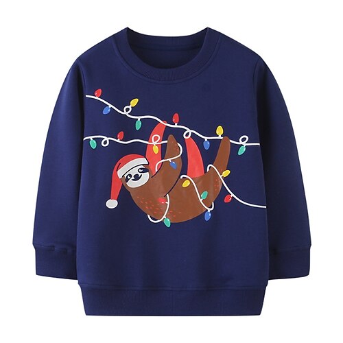 Kids Boys' Sweatshirt Long Sleeve Navy Blue Cartoon Graphic Animal Cotton Christmas Gifts Indoor Outdoor Active Basic 2-8 Years / Fall / Winter
Kids Boys' Sweatshirt Long Sleeve Navy Blue Cartoon Graphic Animal Cotton Christmas Gifts Indoor Outdoor Active Basic 2-8 Years / Fall / Winter