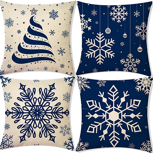 Christmas Santa Claus Holiday Party Double Side Throw Pillow Cover 4PC Soft Decorative Square Cushion Pillowcase for Bedroom Livingroom Machine Washable Indoor Cushion for Sofa Couch Bed Chair
Christmas Santa Claus Holiday Party Double Side Throw Pillow Cover 4PC Soft Decorative Square Cushion Pillowcase for Bedroom Livingroom Machine Washable Indoor Cushion for Sofa Couch Bed Chair