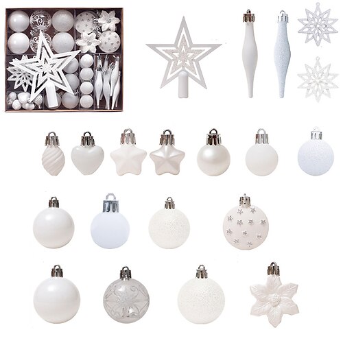 58Pcs/Set Painted Christmas Ball Set Gift Bag Christmas Tree Pendant Christmas Decorations
58Pcs/Set Painted Christmas Ball Set Gift Bag Christmas Tree Pendant Christmas Decorations