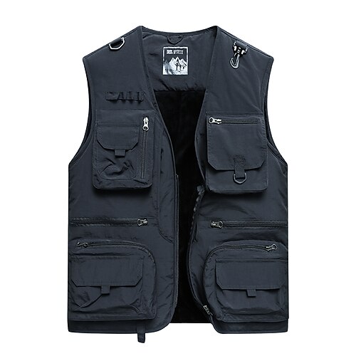 Men's Fishing Vest Outdoor Sleeveless Multi-Pockets Breathable Lightweight Vest / Gilet Autumn / Fall Winter Spring Fishing Photography Traveling Light Red Army Green Grey
Men's Fishing Vest Outdoor Sleeveless Multi-Pockets Breathable Lightweight Vest / Gilet Autumn / Fall Winter Spring Fishing Photography Traveling Light Red Army Green Grey