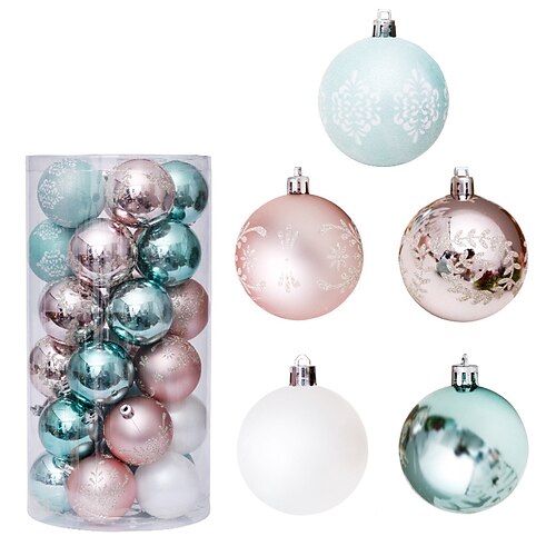6cm/30pcs Christmas Decorations Rose Gold Painted Christmas Ball Set Christmas Tree Pendant decor gift
6cm/30pcs Christmas Decorations Rose Gold Painted Christmas Ball Set Christmas Tree Pendant decor gift
