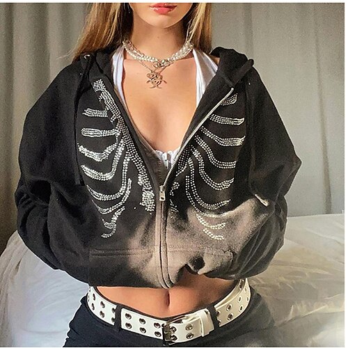 Women's Zip Hoodie Sweatshirt Pullover Active Black Red Print Daily Hooded Long Sleeve S M L XL
Women's Zip Hoodie Sweatshirt Pullover Active Black Red Print Daily Hooded Long Sleeve S M L XL