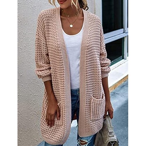 Per donna Cardigan Maglione Maglione Grosso Uncinetto Maglia Tunica Lavorato a maglia Tinta unica Aperturaanteriore Essenziale Informale Giornaliero Inverno Autunno Verde Blu S M L / Manica lunga
Per donna Cardigan Maglione Maglione Grosso Uncinetto Maglia Tunica Lavorato a maglia Tinta unica Aperturaanteriore Essenziale Informale Giornaliero Inverno Autunno Verde Blu S M L / Manica lunga