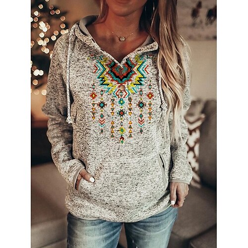 Women's Pullover Hoodie Sweatshirt Pullover Geometric Front Pocket Print Daily Weekend 3D Print Streetwear Ethnic Casual Clothing Apparel Hoodies Sweatshirts Green Yellow
Women's Pullover Hoodie Sweatshirt Pullover Geometric Front Pocket Print Daily Weekend 3D Print Streetwear Ethnic Casual Clothing Apparel Hoodies Sweatshirts Green Yellow