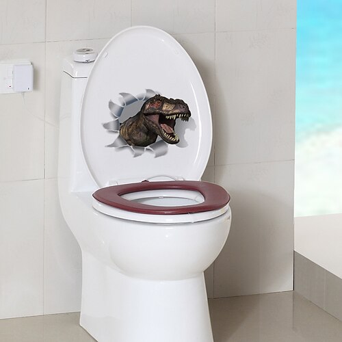 Dinosaurs Cartoon Wall Stickers Toilet Stickers Kids Room Kindergarten Toilet Removable Pre-pasted PVC Home Decoration Wall Decal 1pc
Dinosaurs Cartoon Wall Stickers Toilet Stickers Kids Room Kindergarten Toilet Removable Pre-pasted PVC Home Decoration Wall Decal 1pc