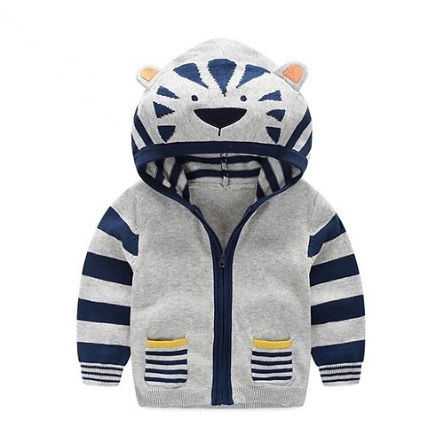 Bambino Da ragazzo Cappotto Capispalla Cartoni animati A strisce Manica lunga Cerniera Cappotto Cotone Attivo Fantastico Grigio Autunno 3-8 anni
Bambino Da ragazzo Cappotto Capispalla Cartoni animati A strisce Manica lunga Cerniera Cappotto Cotone Attivo Fantastico Grigio Autunno 3-8 anni
