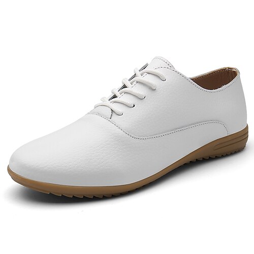 Women's Oxfords Work Daily Flat Heel Pointed Toe PU Lace-up Solid Colored Black Beige White
Women's Oxfords Work Daily Flat Heel Pointed Toe PU Lace-up Solid Colored Black Beige White