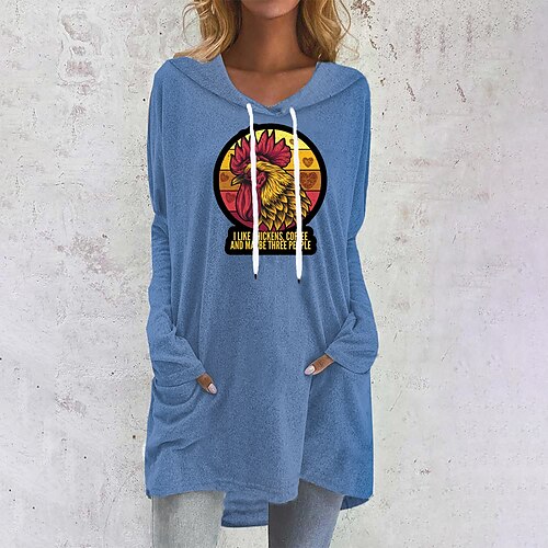 Women's Hoodie Sweatshirt Pullover Streetwear Casual Long Front Pocket Print Blue Gray Pink Animal Heart Text Daily Hooded Long Sleeve S M L XL XXL
Women's Hoodie Sweatshirt Pullover Streetwear Casual Long Front Pocket Print Blue Gray Pink Animal Heart Text Daily Hooded Long Sleeve S M L XL XXL