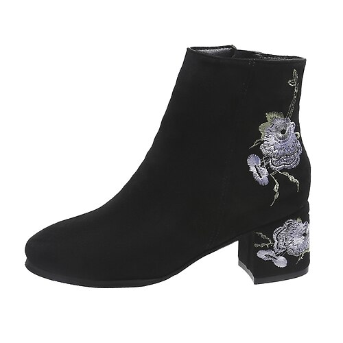 Women's Boots Daily Heel Boots Booties Ankle Boots Flower High Heel Suede Zipper Floral Red White
Women's Boots Daily Heel Boots Booties Ankle Boots Flower High Heel Suede Zipper Floral Red White