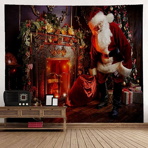 Christmas Santa Claus Holiday Party Wall Tapestry Photography Background Art Decor Blanket Curtain Hanging Home Bedroom Living Room Decoration Tree Snowman Elk Snowflake Candle Gift Fireplace
Christmas Santa Claus Holiday Party Wall Tapestry Photography Background Art Decor Blanket Curtain Hanging Home Bedroom Living Room Decoration Tree Snowman Elk Snowflake Candle Gift Fireplace