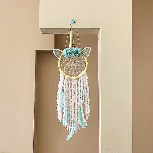 Boho Dream Catcher Handmade Gift Wall Hanging Decor Art Ornament Craft Bead Unicorn Silk Ribbon For Kids Bedroom Wedding Festival
Boho Dream Catcher Handmade Gift Wall Hanging Decor Art Ornament Craft Bead Unicorn Silk Ribbon For Kids Bedroom Wedding Festival