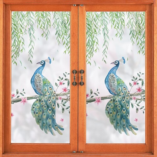 Plants Peacocks Window Film Stickers Decoration Matte Floral Geometric PVC Matte Sticker Window Sticker New Design 116X60cm
Plants Peacocks Window Film Stickers Decoration Matte Floral Geometric PVC Matte Sticker Window Sticker New Design 116X60cm