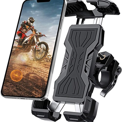 Bike Phone Mount All-Round Adjustble Motorcycle Phone Mount Bike Phone Holder for Handlebars Fits iPhone 13 12 Pro Max/11 Pro/XR/XS MAXGalaxy S20/S10/Note 10 and All 4.7-6.8inches Devices
Bike Phone Mount All-Round Adjustble Motorcycle Phone Mount Bike Phone Holder for Handlebars Fits iPhone 13 12 Pro Max/11 Pro/XR/XS MAXGalaxy S20/S10/Note 10 and All 4.7-6.8inches Devices