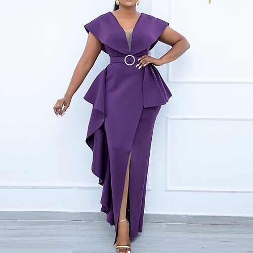 Women's Party Dress Sheath Dress Long Dress Maxi Dress Purple Light Green Sleeveless Pure Color Lace up Winter Fall Spring V Neck Wedding Guest 2022 S M L XL XXL 3XL
Women's Party Dress Sheath Dress Long Dress Maxi Dress Purple Light Green Sleeveless Pure Color Lace up Winter Fall Spring V Neck Wedding Guest 2022 S M L XL XXL 3XL