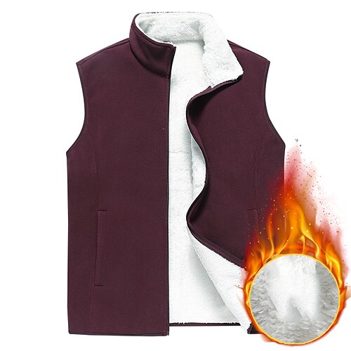 Men's Hiking Vest Hiking Fleece Vest Fleece Winter Outdoor Thermal Warm Windproof Lightweight Breathable Winter Jacket Trench Coat Top Skiing Fishing Climbing Blue Grey Black Red Army Green
Men's Hiking Vest Hiking Fleece Vest Fleece Winter Outdoor Thermal Warm Windproof Lightweight Breathable Winter Jacket Trench Coat Top Skiing Fishing Climbing Blue Grey Black Red Army Green