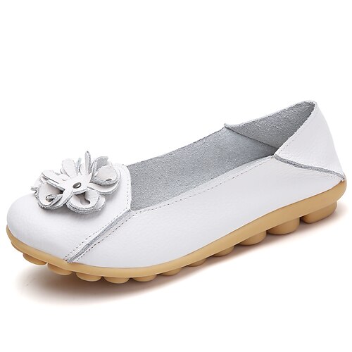 Women's Flats Work Daily Comfort Shoes Flower Flat Heel Round Toe Faux Leather Loafer Solid Colored Black Yellow Red
Women's Flats Work Daily Comfort Shoes Flower Flat Heel Round Toe Faux Leather Loafer Solid Colored Black Yellow Red