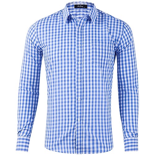 Homens Camisa Social Xadrez Colarinho Azul Claro Ao ar livre Casa Manga Longa Botão para baixo Imprimir Roupa Algodão Moda Casual Respirável Confortável / Trabalho
Homens Camisa Social Xadrez Colarinho Azul Claro Ao ar livre Casa Manga Longa Botão para baixo Imprimir Roupa Algodão Moda Casual Respirável Confortável / Trabalho
