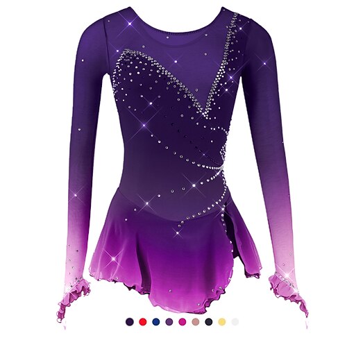 Vestito da pattinaggio artistico Per donna Da ragazza Pattinaggio sul ghiaccio Vestiti Completi Bianco Nero Viola Collage Retato Elastene Elevata elasticità Da allenamento Professionale Competizione
Vestito da pattinaggio artistico Per donna Da ragazza Pattinaggio sul ghiaccio Vestiti Completi Bianco Nero Viola Collage Retato Elastene Elevata elasticità Da allenamento Professionale Competizione